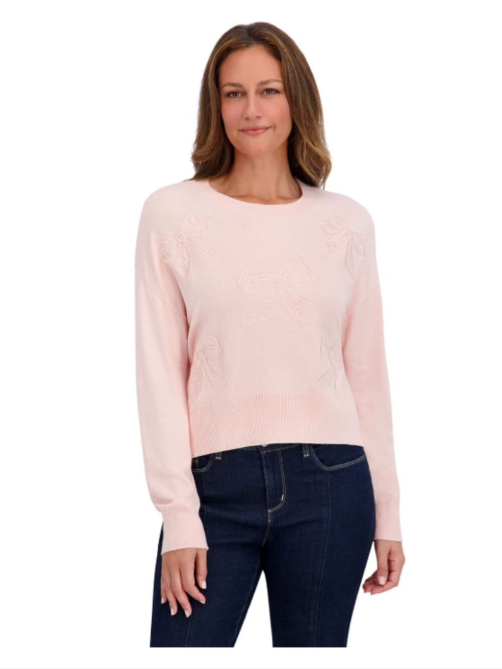 Bridgerton Women's Lace Bow Sweater